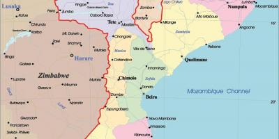 موزامبيق في الخريطة