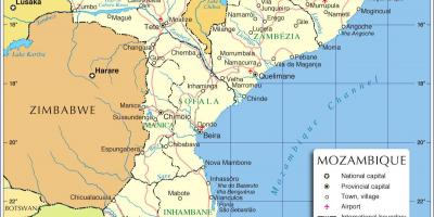 مابوتو ، موزامبيق خريطة