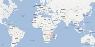 موزامبيق على خريطة العالم